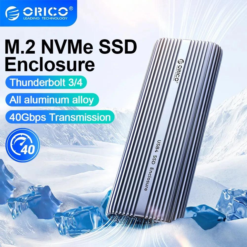 ORICO USB4 NVMe M.2 SSD Ŭ, ˷̴ M2  ̽, Ʈ 4/3 C Ÿ NVME M.2 SSD ̽ ȣȯ , 40Gbps